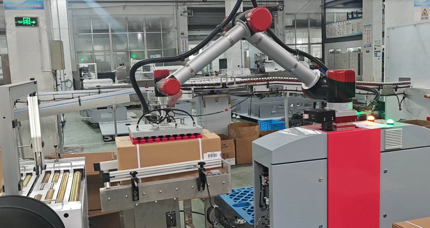 automated palletizing system, robotic palletizing solution